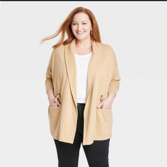 Knox Rose Jackets & Blazers - Knox Rose Drape Front Jacket
